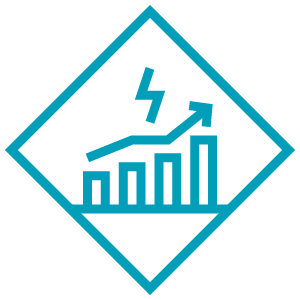 Wattwechsel Iconset Vermarktung Pazifikblau